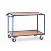 Table top carts 2940 - 2 shelves, horizontal push bar
